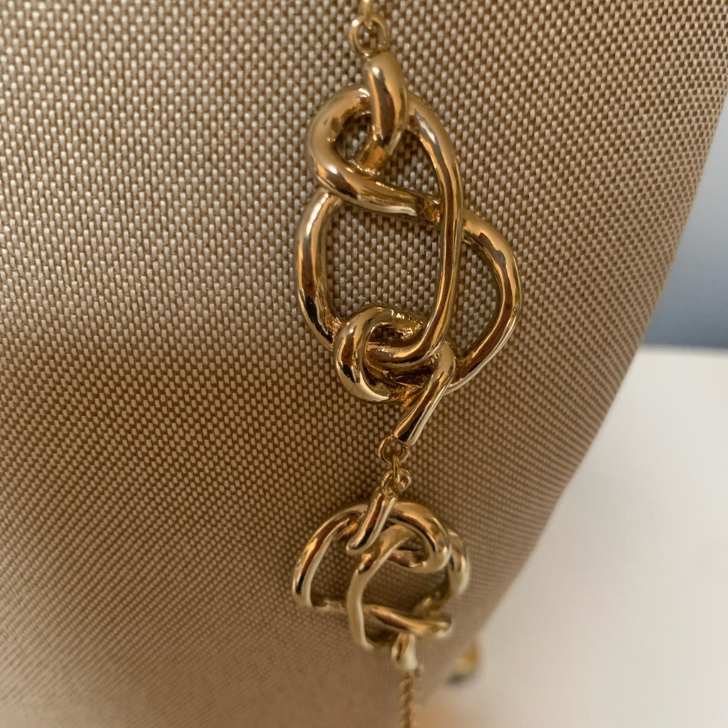 Sequin Gold Necklace Nwt 25$